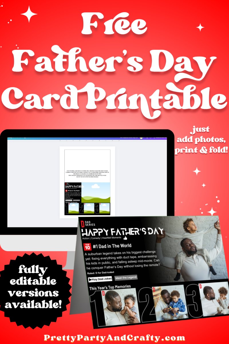 Free Father’s Day Card Printable Netflix Style