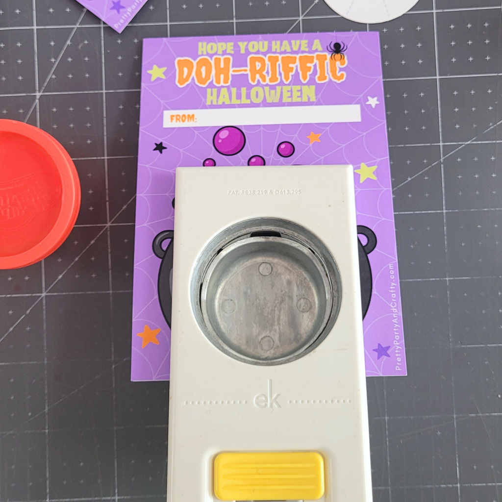 free halloween playdough tags